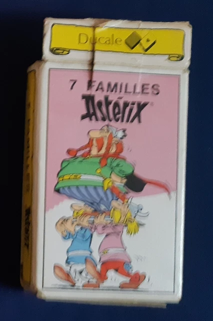 Lot de 2 jeux des 7 familles, Disney Ducale + Astérix, vintage Papier
