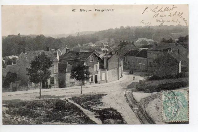 MERY SUR OISE Oise CPA 60 Vue sur les rues de la commune