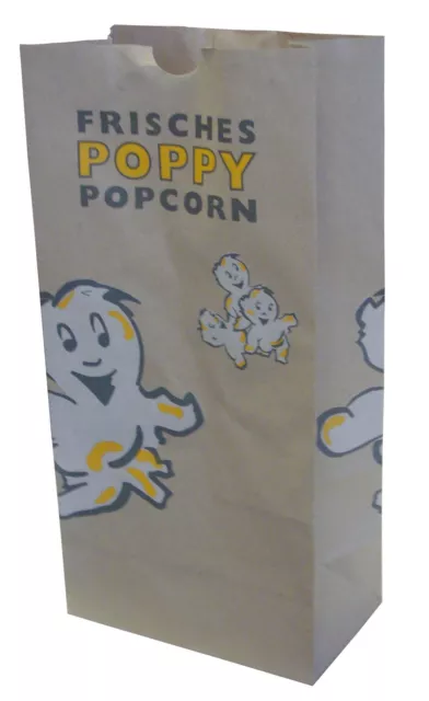 500 Popcorntüten Popcorntüte Größe 3, 85oz, ca.2,5L Poppy Öko