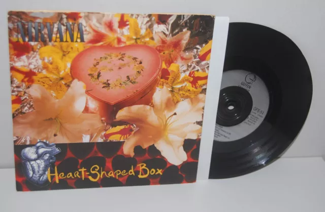 NIRVANA heart shaped box 7" Single GEFFEN 1993 (in utero) EX Vinyl Record UK