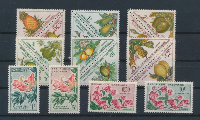 LR51701 Gabon plants flora nature flowers fine lot MNH