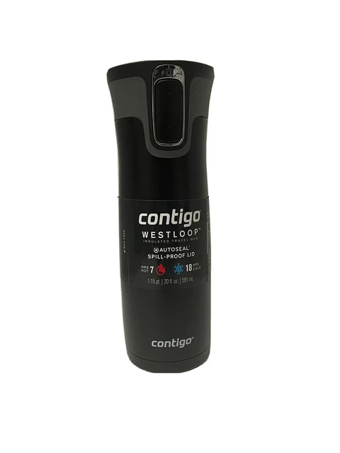 Contigo 2034159 Autoseal West Loop Vacuum Travel Mug - Matte Black
