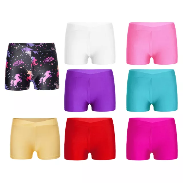 Pantaloncini da ballo elasticizzati ragazze fondo sport ginnastica fitness yoga pantaloncini da allenamento
