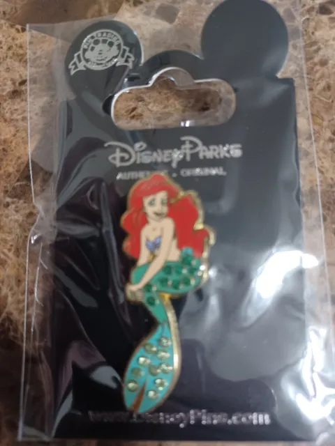 Disney Princess Ariel The Little Mermaid Jeweled Tail Pin
