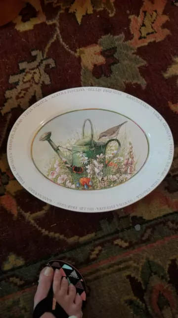 Marjolein Bastin Wildflower Meadow Oval Serving Platter 14-1/4"