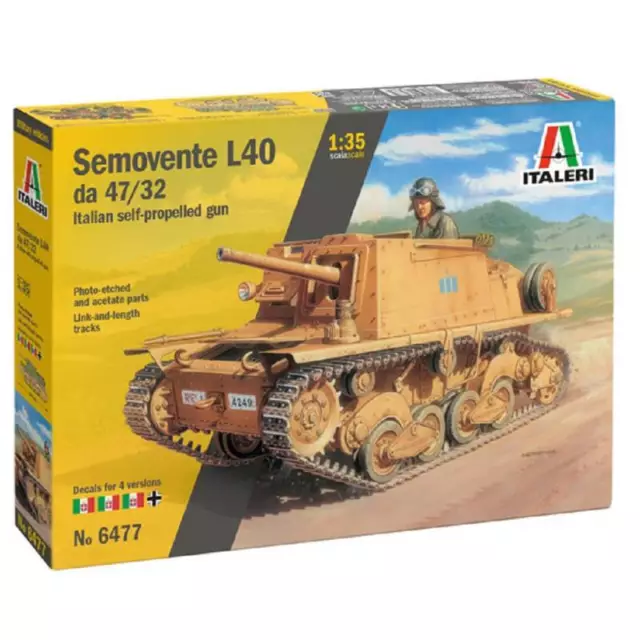 Maquette Char Semovente L40 Da 47/32 Italeri 6477 1/35ème Maquette Char Promo