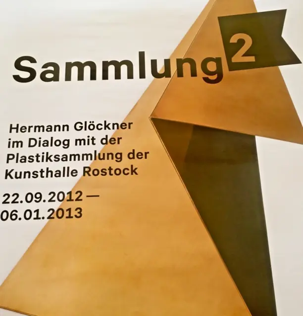 HERMANN GLÖCKNER seltenes Plakat zur Ausstellung Kunsthalle Rostock 2012/2013