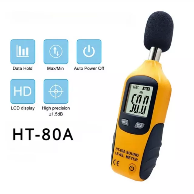 HT-80A Digital Sound Level Meter Noise Tester Sound Detector Decible Monitor