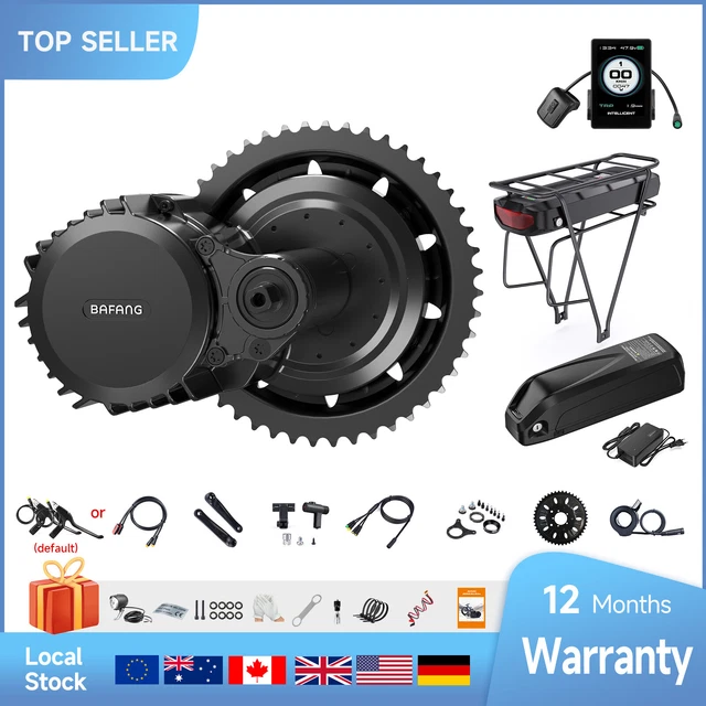 complete bafang 1000w bbshd mid drive motor kit & battery