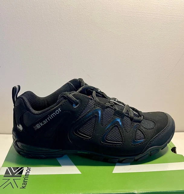 KARRIMOR MENS GALAXY Sport Hiking Shoes Black Grey Size 6 39
