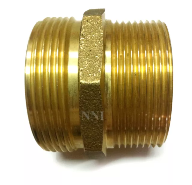 NNI 2-1/2" MÂLE NPT - MIPT x 2-1/2" ADAPTATEUR DE BOUCHE D'INCENDIE MÂLE NST HSR-A2525MM