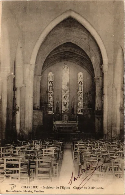 CPA AK CHARLIEU - Intérieur de l'Église - Choeur du XIII siécle (430531)