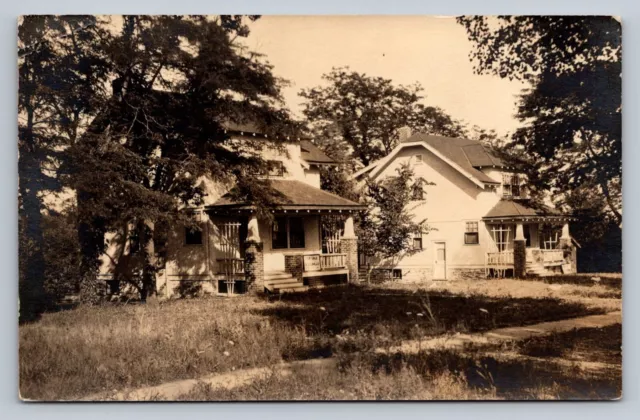 Postcard RPPC Missouri Kansas City Private Home c. 1920s Unposted  C728