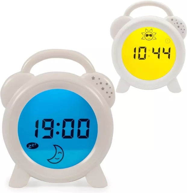 PurFlo Snoozee Sleep Trainer Clock for Toddlers | Kids Alarm Clock & Children's