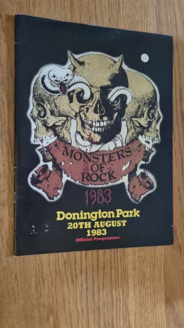 MONSTERS OF ROCK 1983 Donnington Park Official Programme WHITESNAKE