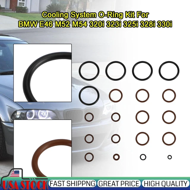 COOLING SYSTEM ORING Kit for BMW E46 M52 M54 320i 323i 325i 328i