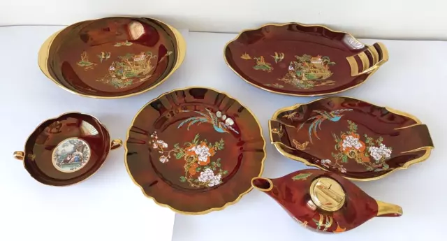 Carlton Ware 'Rouge Royale'  LOT of  6