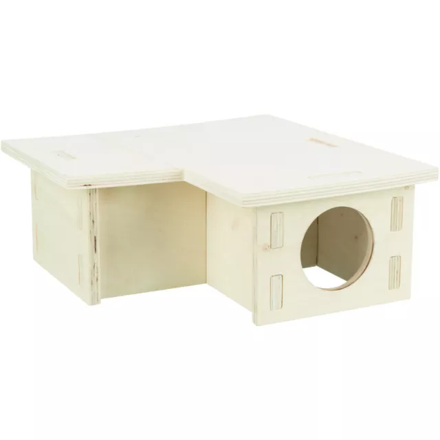 Maison emboitable 3 chambres 25 x 10 x 25 cm pour souris, hamsters