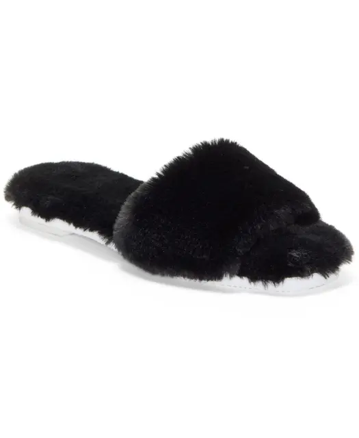 Vince Camuto Womens Ampendie Fuzzy Slide Slippers