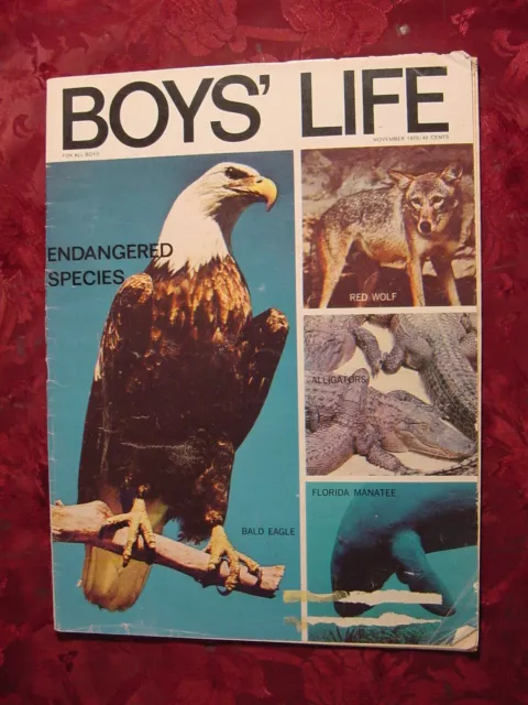 BOYS LIFE Scout November 1970 Endangered Species Leonard Wibberley Robert Murphy