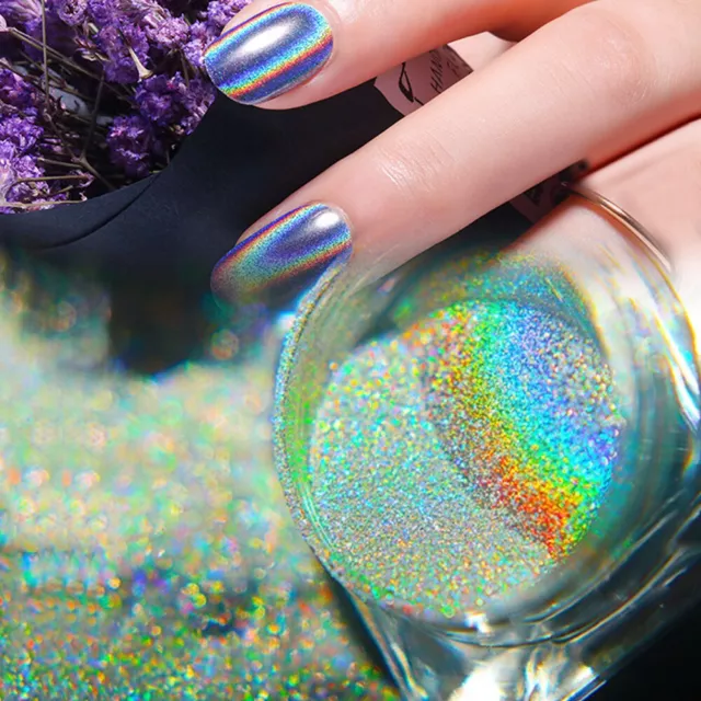 0.5g Nail Art Glitter Dust Mirror Effect Chrome Pigment Holographic Powder Decor