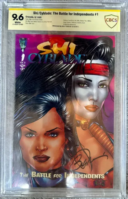 Shi/Cyblade: The Battle for Independents #1 CBCS 9.6 Comic Signed by Billy Tucci