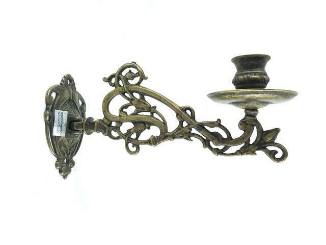 Bougeoir Chandelier En Laiton – Fusion De Piano à 1 Lumière, Style Baroque, Neuf