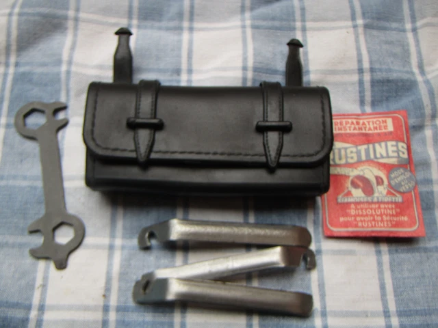 Sacoche Trousse à Outils Vélo Vintage GH - Caoutchouc - Pour Vélo De Route (Vide)