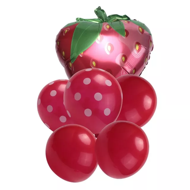 16PZ Palloncini Alla Fragola Frutta Jumbo Foil Palloncini nel Mylar Tema Al6722