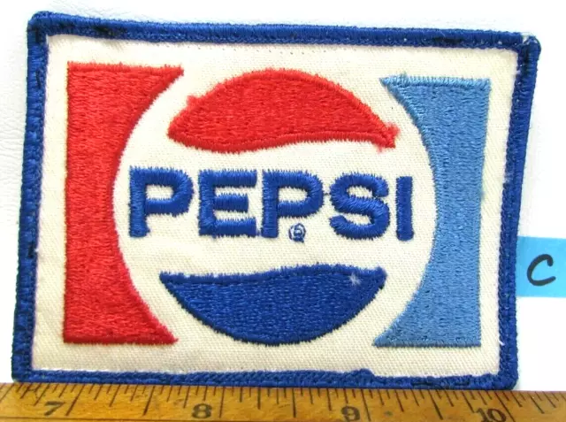Vintage Pepsi Cola 1970s Logo Jacket Patch Soda Pop Delivery Driver Uniform C
