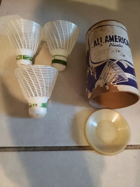 Rsl All American Plastic Shuttlecocks Vintage