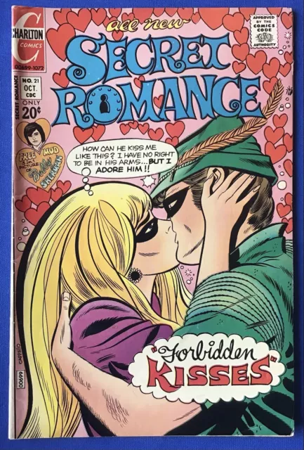 Secret Romance #21 (1972) Charlton Comics; Pin-up Of Bobby Sherman; FN