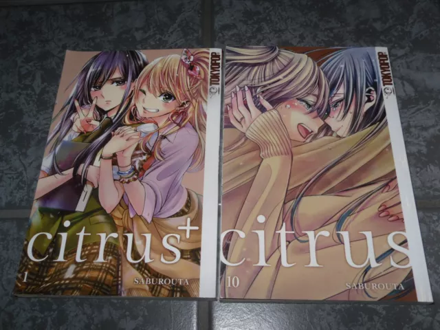 Citrus + 01 & Citrus 10 🔴 Saburouta Tokyopop Manga Anime, Zustand Sehr gut