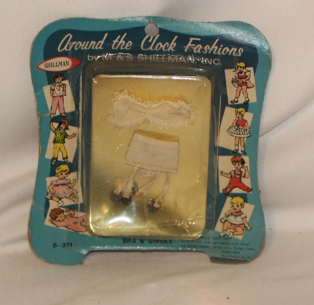 Vtg Barbie Clone Shillman Around the Clock Fashions Bra Garter Belt Lingerie Set