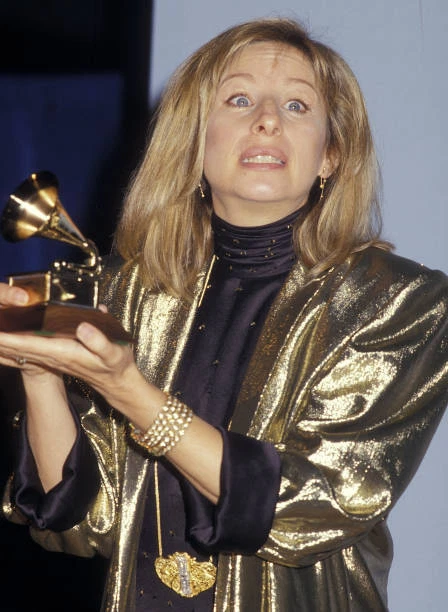 ACTRESS SINGER BARBRA Streisand attends the Grammy Awards 1987 OLD ...