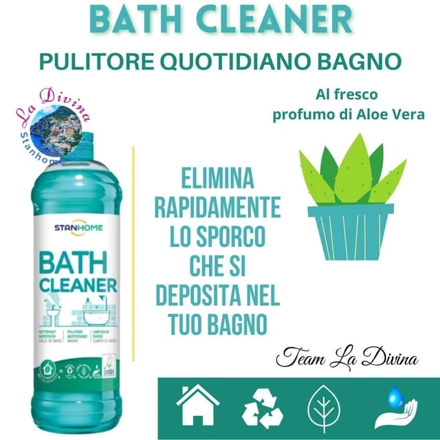 STANHOME BATH CLEANER ECOLABEL 1000mlETICHETTA ECOLOGICA BAÑOS cleaner