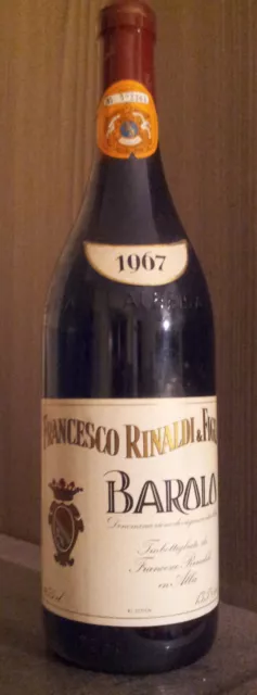 BAROLO 1967 rinaldi e figli vino da collezione piemonte