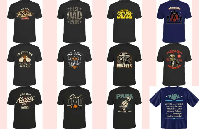 T-Shirt Festa Del Papà Regalo per Uomini Compleanno T-Shirt Con Motti