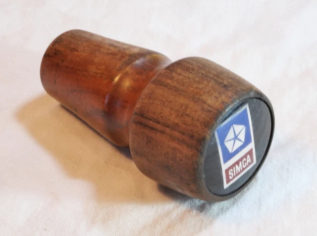 AUTOMOBILIA -Pommeau vitesse en bois SIMCA années 50 60