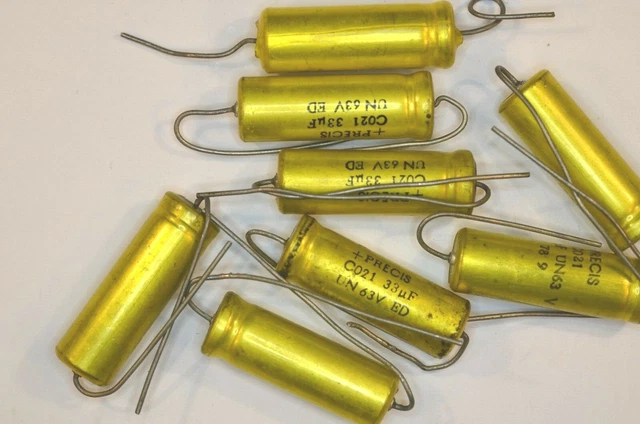 10 Condensateurs Tantal 33µF 25V Polarisés ELKO Neufs - Pour Vos Projets électroniques
