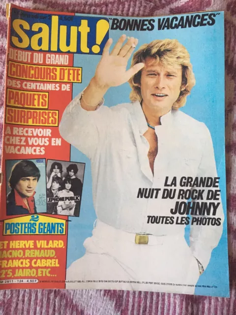 Magazine Salut ! N• 124 du 25 juin au 8 juillet 1980 Johnny Hallyday