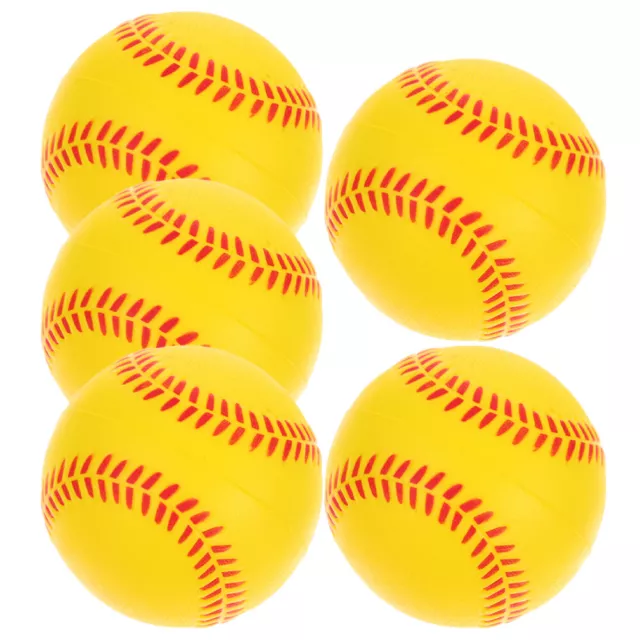 5pcs PU Sponge Training Ball Training Softball Players Training Training Balls