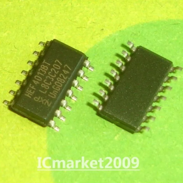 20 PCS HEF4013BT SOP-14 HEF4013 4013 Dual D-type Flip-Flop Chip IC #A6-9