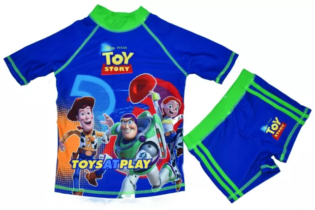 New Size 2-6 Kids Swimsuit Toy Story Buzz Woody Boys Beach Pool Swimwear Gift