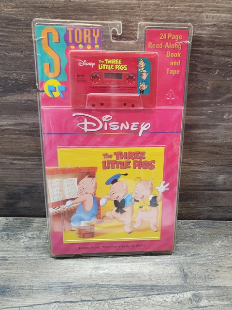 WALT DISNEY’S STORY of the Three Little Pigs book and tape read along ...