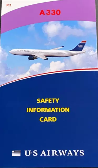 US AIRWAYS SAFETY CARD-- AIRBUS A330 Revision R#2 October 2011