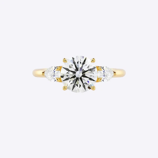Bague Diamant De Laboratoire 0.40ct - Or Rose 18k - Taille 6 - HRD/GLI - Diamondberry
