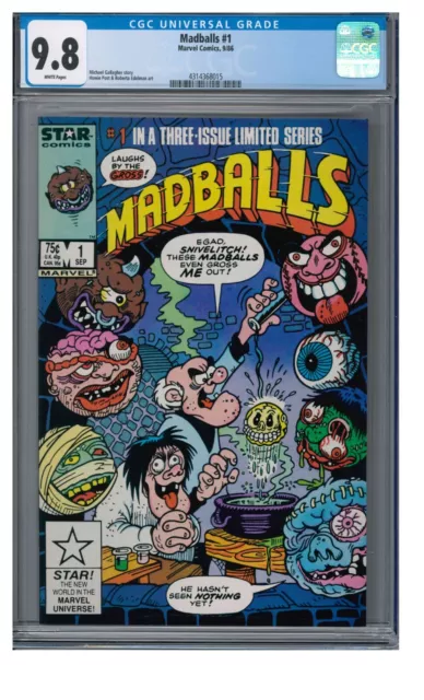 Madballs #1 (1986) Key 1st Issue Marvel Comics CGC 9.8 White Pages U589