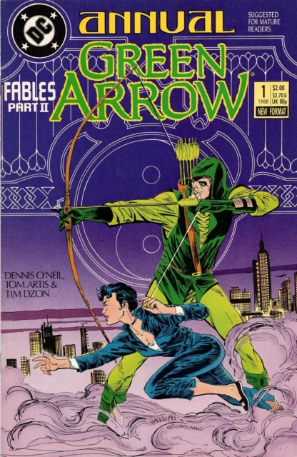 Green Arrow Annual #1 1988 Fables Part II Batman Black Canary Lady Shiva O'Neil