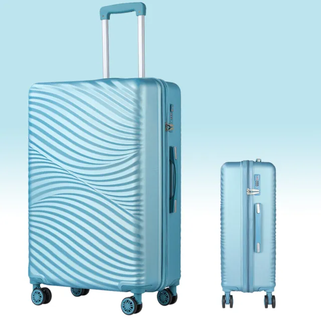 28 in Hard-Shell Suitcase w/TSA Lock Spinner Luggage Set 3 Piece Travel Trolley